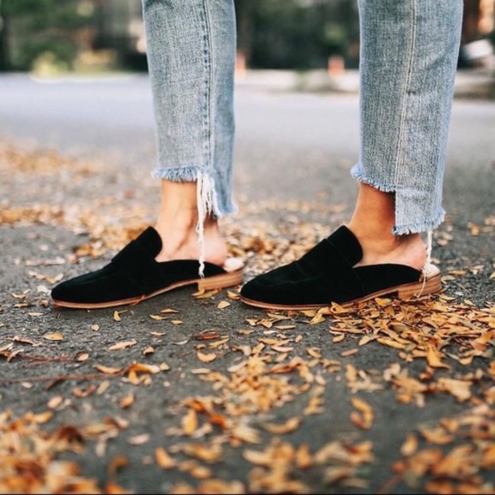 Free People At Ease Snake Mules Black Size 40